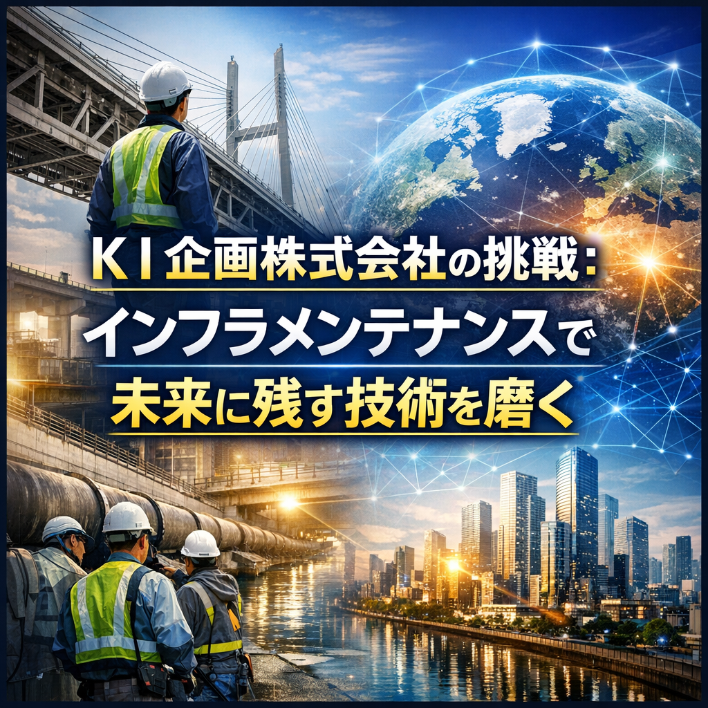 ＫＩ企画株式会社の挑戦：インフラメンテナンスで未来に残す技術を磨く