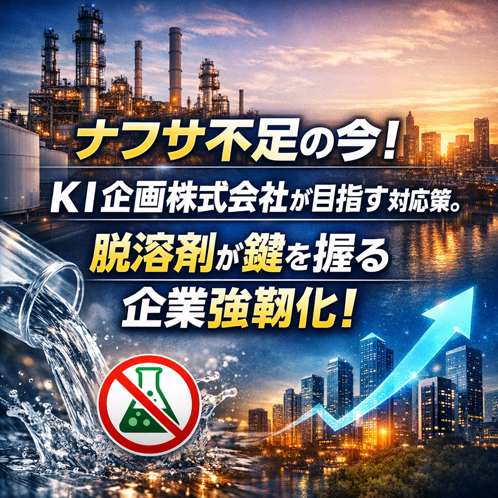 脱溶剤が鍵を握るナフサ不足への対応策と企業強靭化の推進