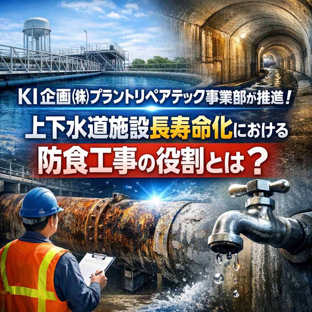 長寿命化への第一歩、上下水道施設における防食工事の役割とは