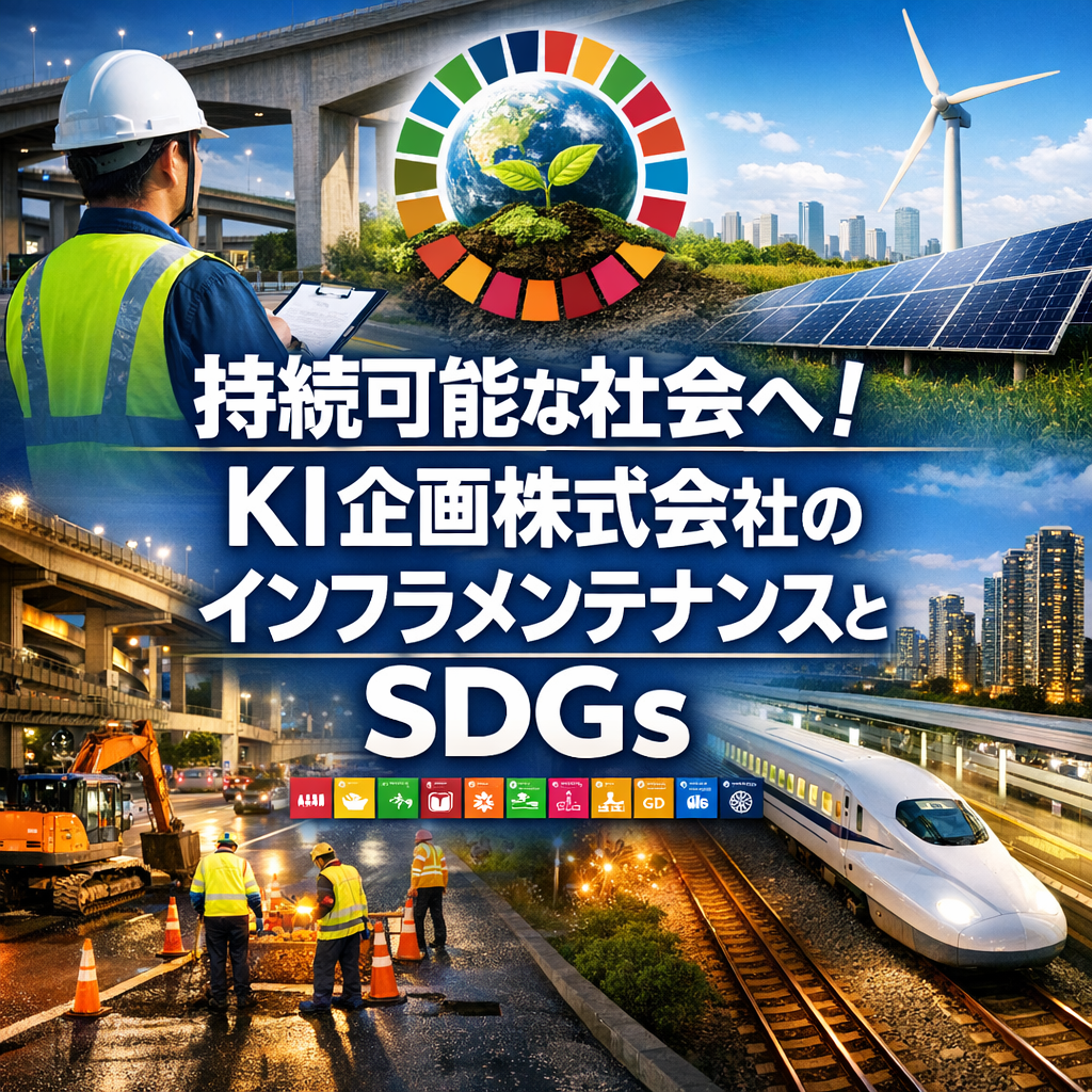持続可能な社会へ！ＫＩ企画株式会社のインフラメンテナンスとＳＤＧｓ